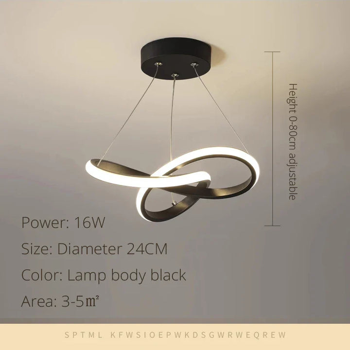 Modern LED Pendant Light Chandelier - Elegant Hanging Lamp for Versatile Spaces