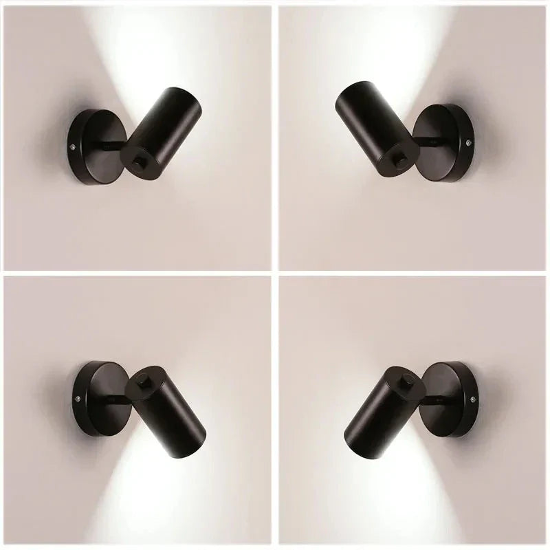 Modern Gold LED Wall Lamp – Adjustable Wall Sconce for Bedroom, Living Room, Bedside, and Indoor Decor