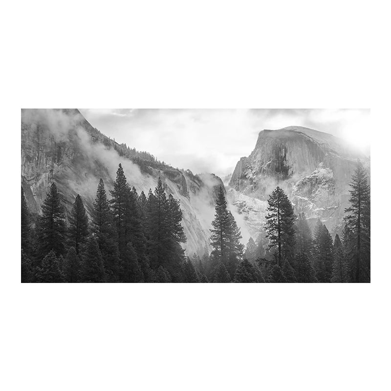 Northern Landscapes Forest Mountain Wilderness Wall Art Fine Art Canvas Prints Black White Posters For Living Room Modern Home Office Decor