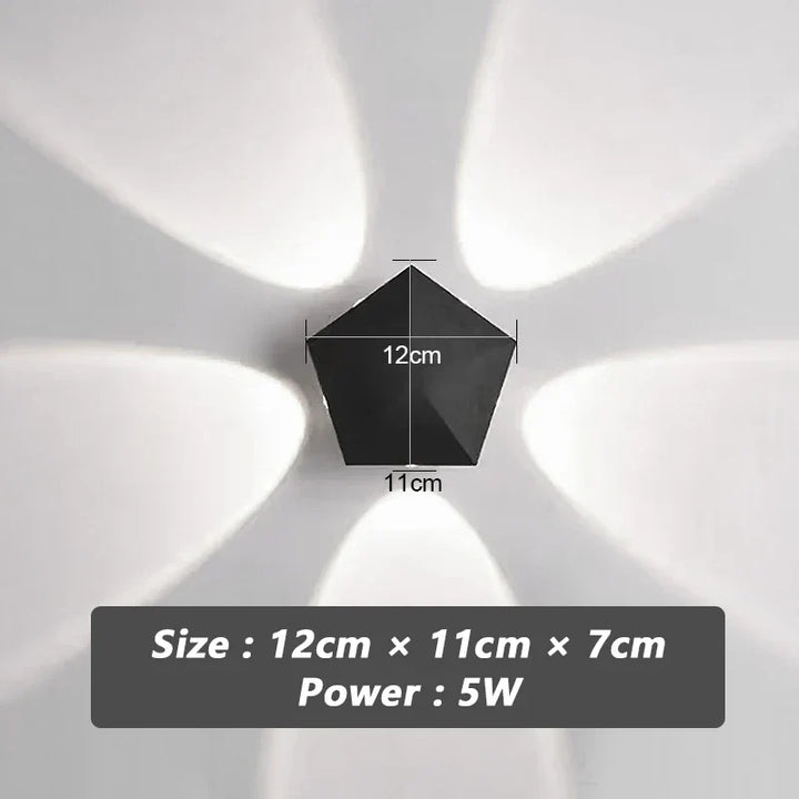 Black Prism Ambient Minimal Wall Lamp