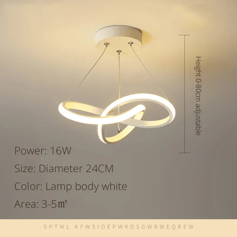 Modern LED Pendant Light Chandelier - Elegant Hanging Lamp for Versatile Spaces