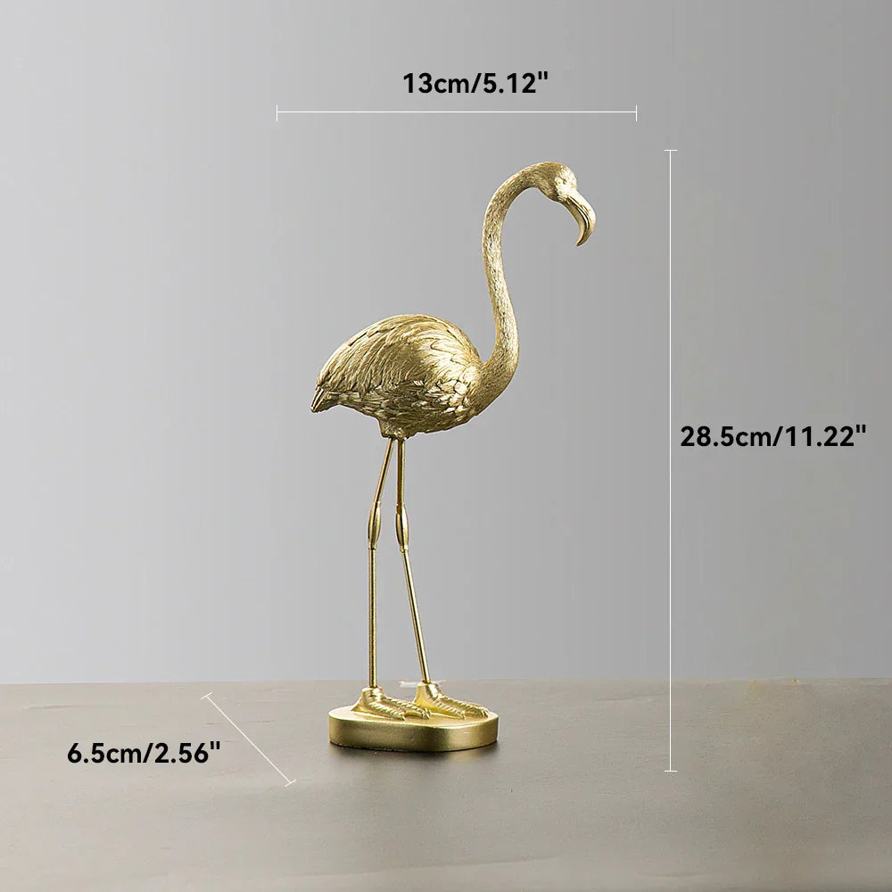 Nordic Flamingo Figurine Figure Statue Sculpture Living Room Office Wedding Party Ornaments Home Decor Decoration Accessories