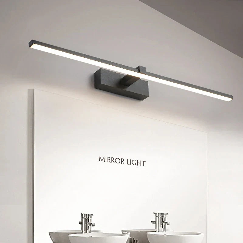 Modern LED Wall Light for Bathroom – 3-Color Adjustable Light Aluminum LED Mirror Lamp for Makeup and Bathing