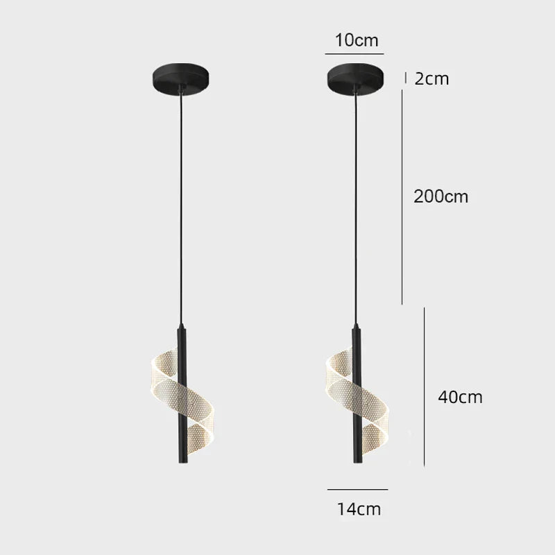 Nordic LED Pendant Light – Modern Hanging Lamp for Living Room, Bedroom, Dining Table, and Aisle – Gold Acrylic Shade, Indoor Home Decoration