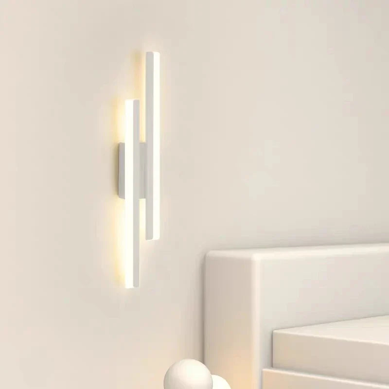 Modern LED Wall Lamp with Copper Line Pipe and Acrylic Lampshade