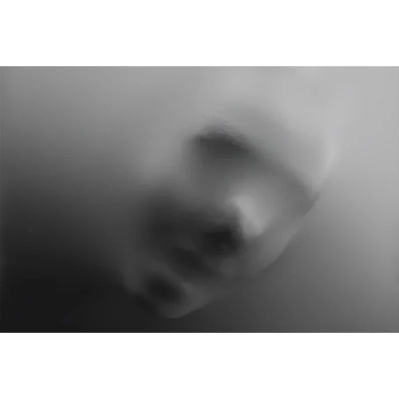 Modern Art Abstract Ghostly Figures In The Wall Canvas Prints Black White Wall Art Posters Pictures For Living Room Bedroom Art Decor