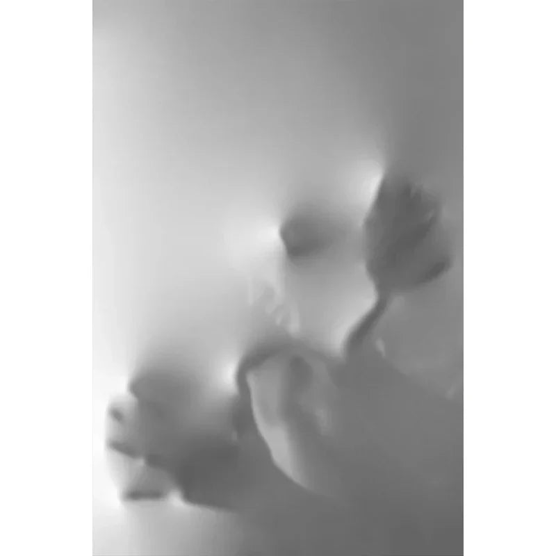 Modern Art Abstract Ghostly Figures In The Wall Canvas Prints Black White Wall Art Posters Pictures For Living Room Bedroom Art Decor