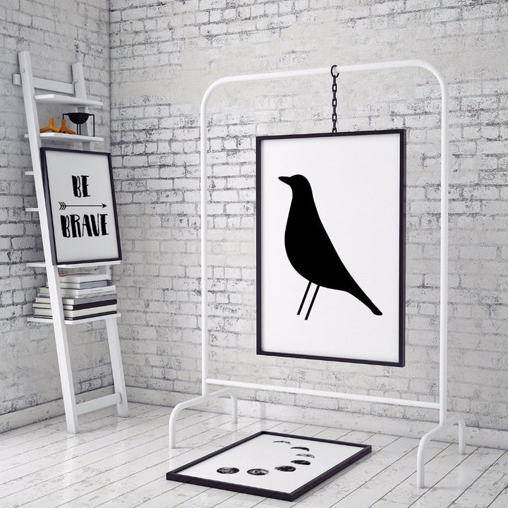 Eames Bird Nordic Scandinavian - Canvas Wall Art Print