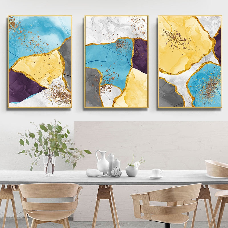 Marble Posters And Prints - Canvas Wall Art Painting