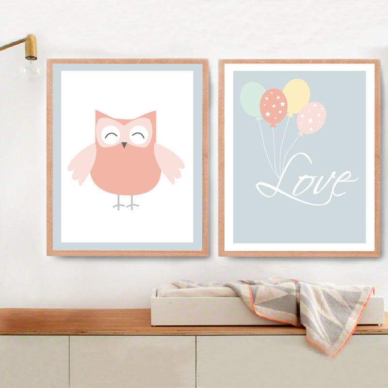 Love Owl - Canvas Wall Art Painting