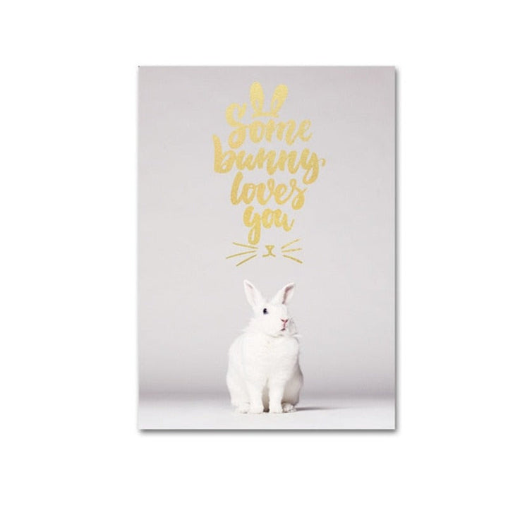 Sweet Bunny - Canvas Wall Art Painting