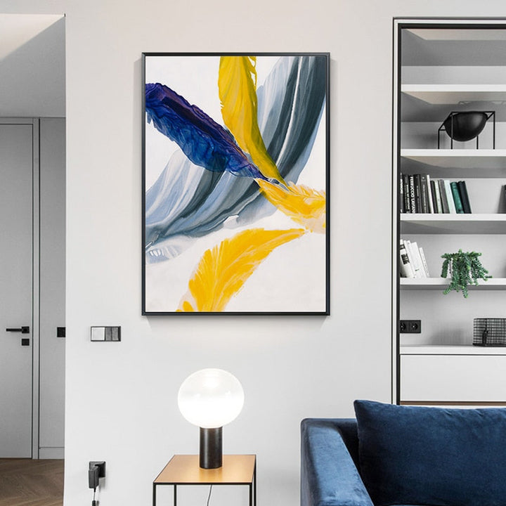 Feathers of Hope Colorful HD - Canvas Wall Art Painting