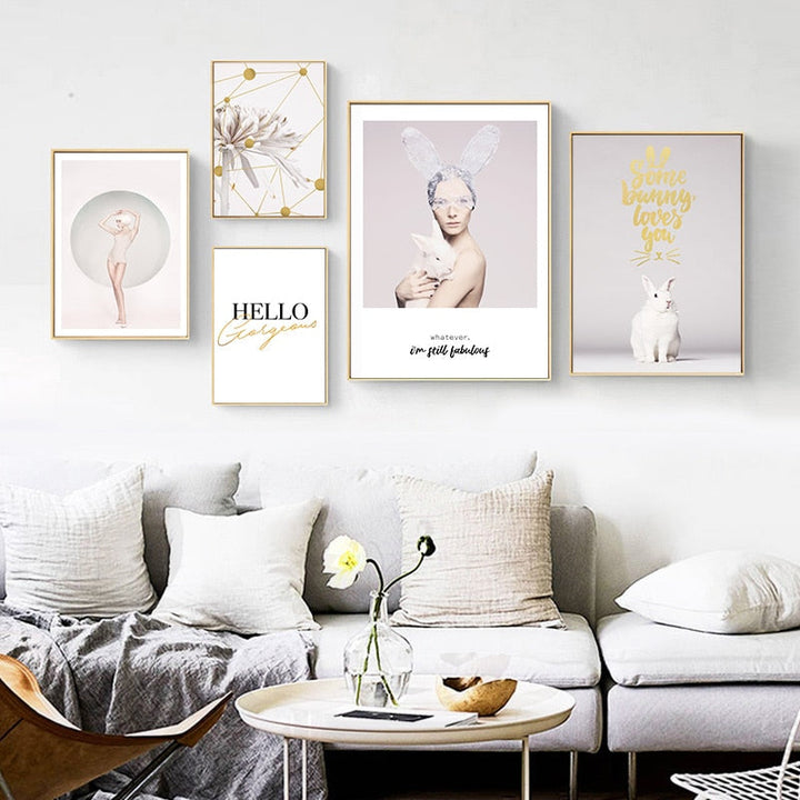 Sweet Bunny - Canvas Wall Art Painting
