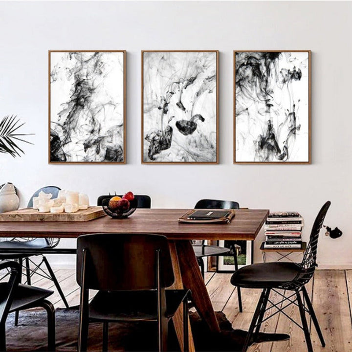 Dynamic Ink Stokes - Canvas Wall Art Painting