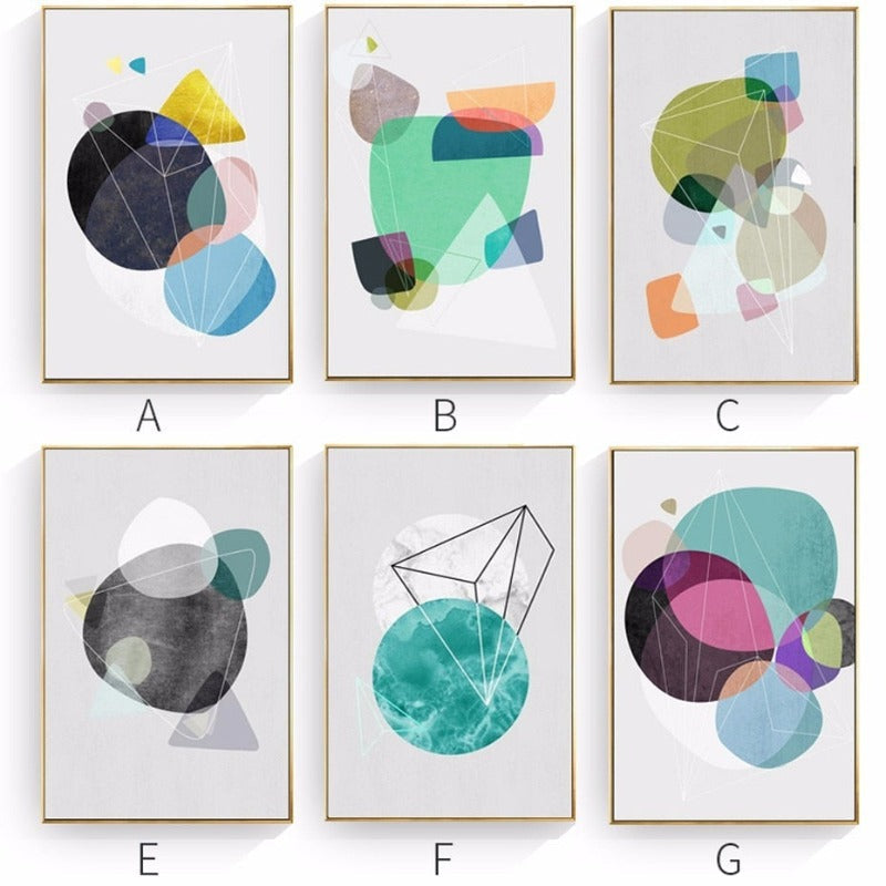 Geometric Nordic - Canvas Wall Art Painting