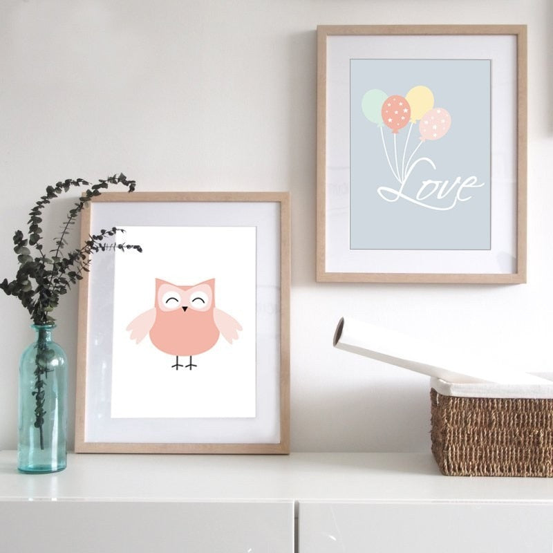 Love Owl - Canvas Wall Art Painting