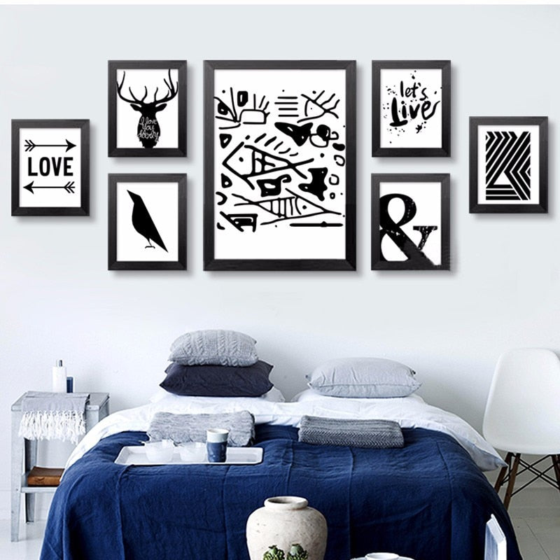 Let's Live Deer - Canvas Wall Art Painting