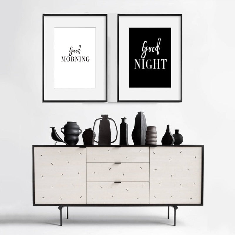 Good Morning Good Night - Canvas Wall Art Painting