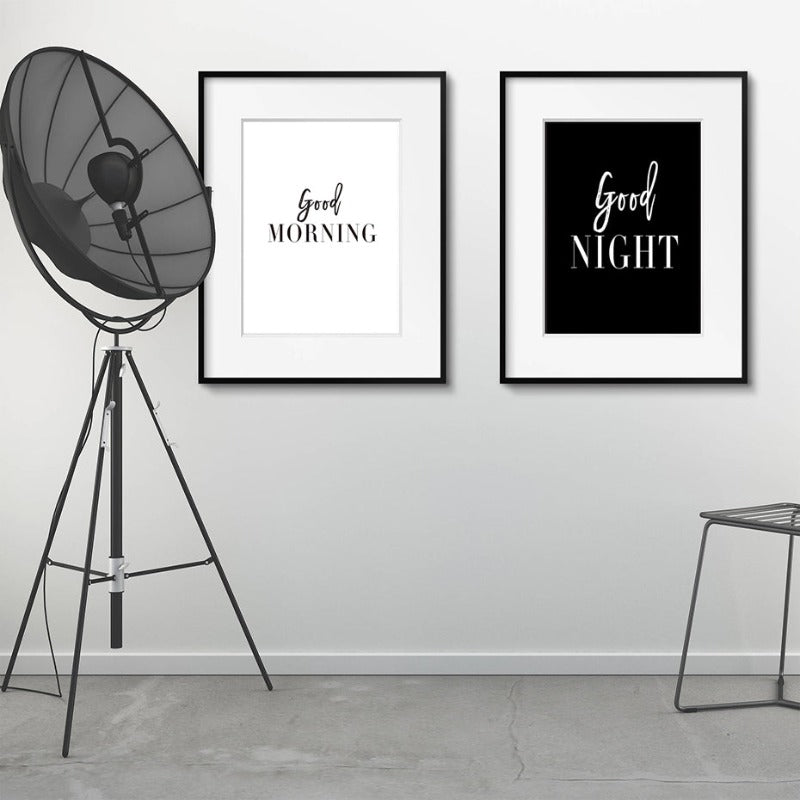 Good Morning Good Night - Canvas Wall Art Painting