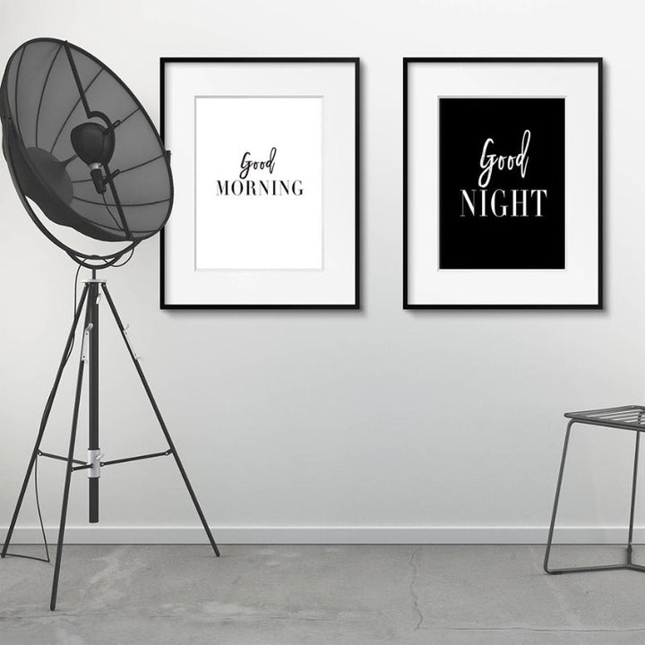 Good Morning Good Night - Canvas Wall Art Painting