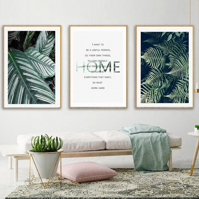 Green Leaves Life - Canvas Wall Art Painting