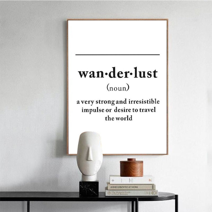 Definition Of Wanderlust - Canvas Wall Art Painting