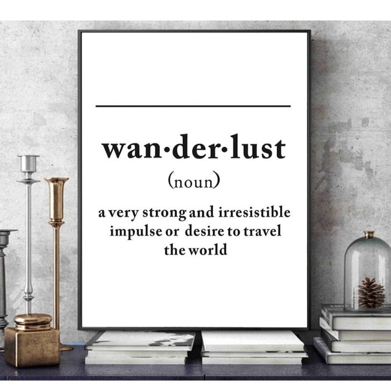 Definition Of Wanderlust - Canvas Wall Art Painting