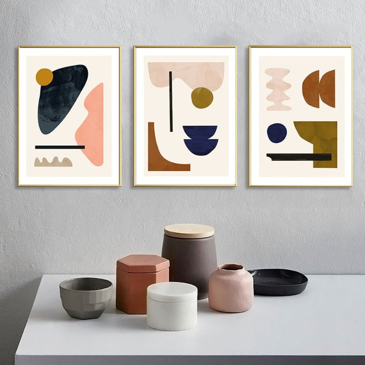 Geometric Abstract Scandinavia Gallery - Canvas Wall Art Painting