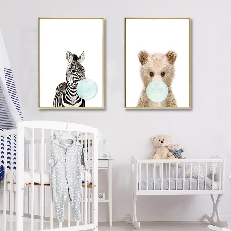 Lovely Nursery Wall Art - Canvas Wall Art Painting