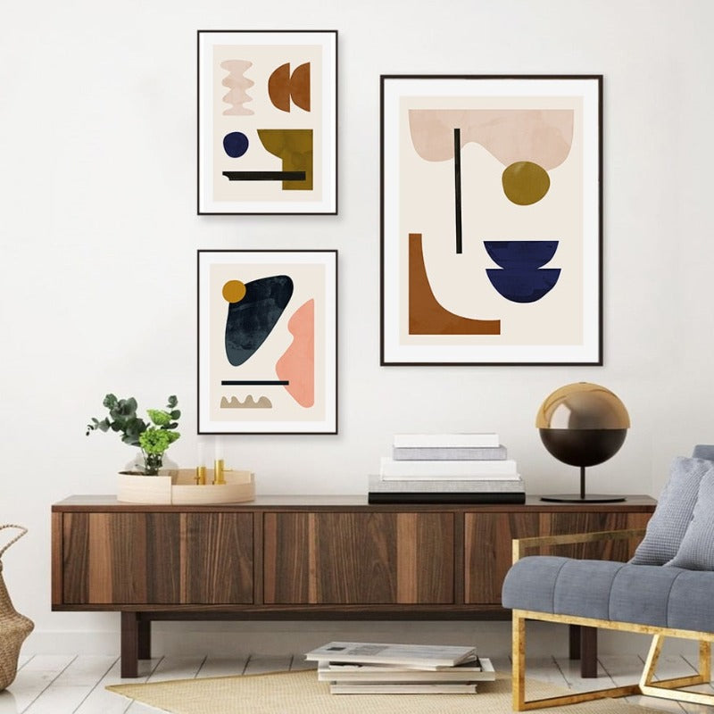 Geometric Abstract Scandinavia Gallery - Canvas Wall Art Painting