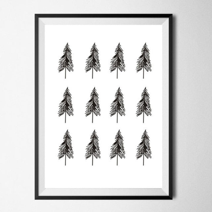 Geometric Deer Faith Quote - Canvas Wall Art Painting