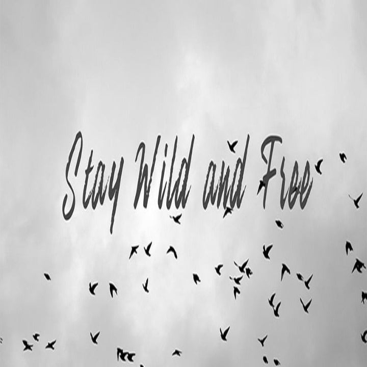 Grey Dandelion Sky Scene Life Quotes  - Canvas Wall Art Painting