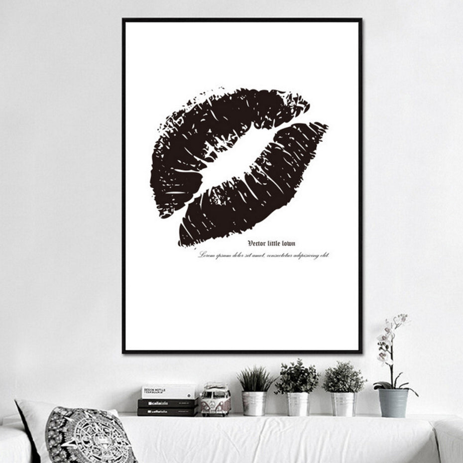 Love Heart Wine Prints Kitchen Posters - Canvas Wall Art Painting
