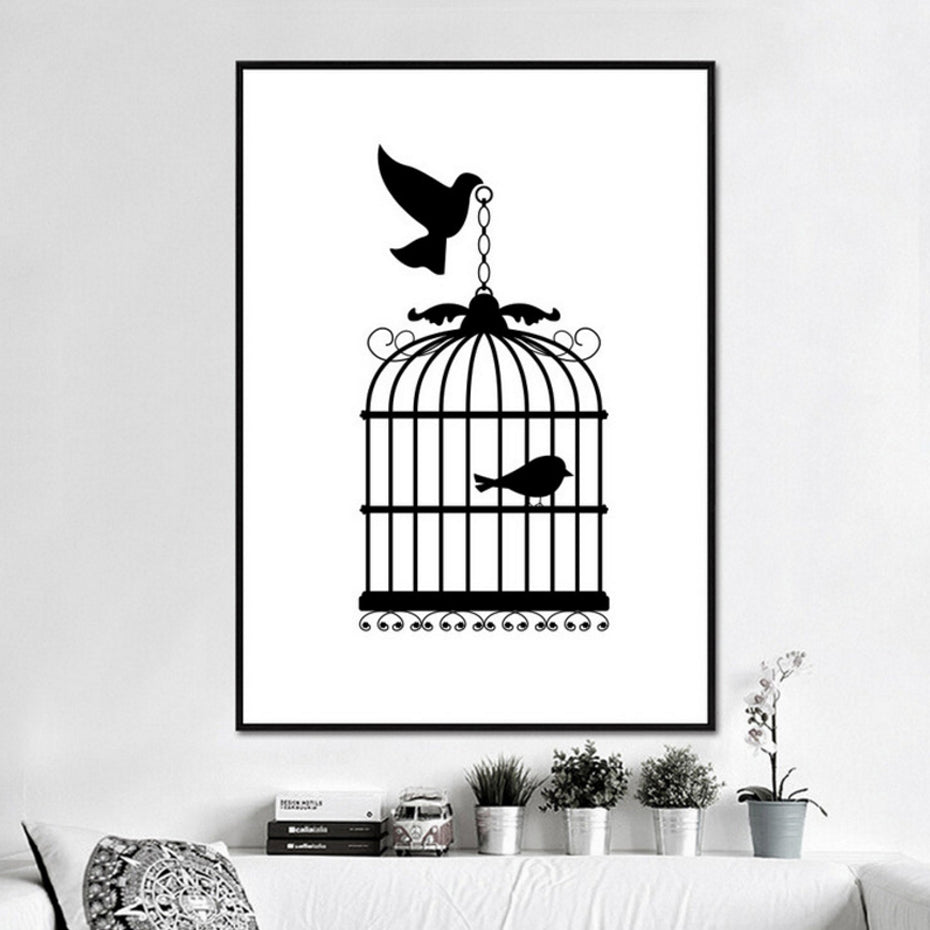 Love Heart Wine Prints Kitchen Posters - Canvas Wall Art Painting