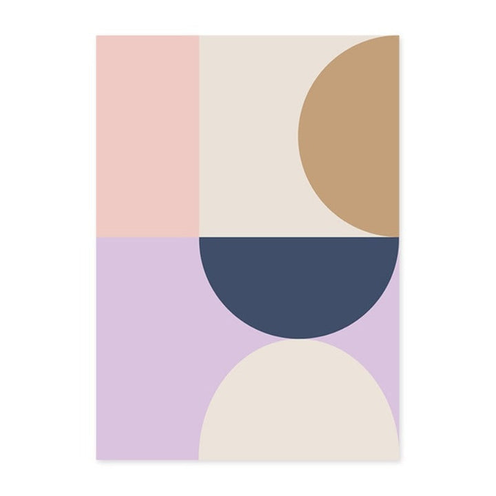 Geometric Color Block Poster and Prints - Canvas Wall Art Painting