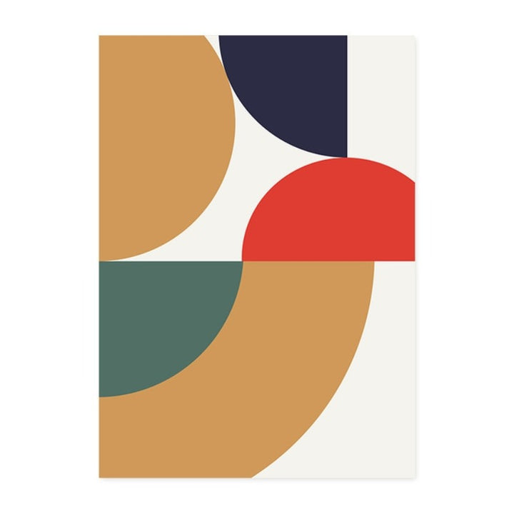 Geometric Color Block Poster and Prints - Canvas Wall Art Painting