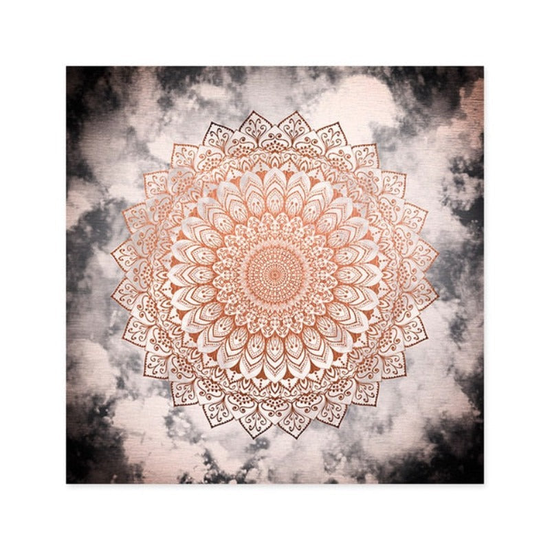 Mandala In Night - Canvas Wall Art Painting