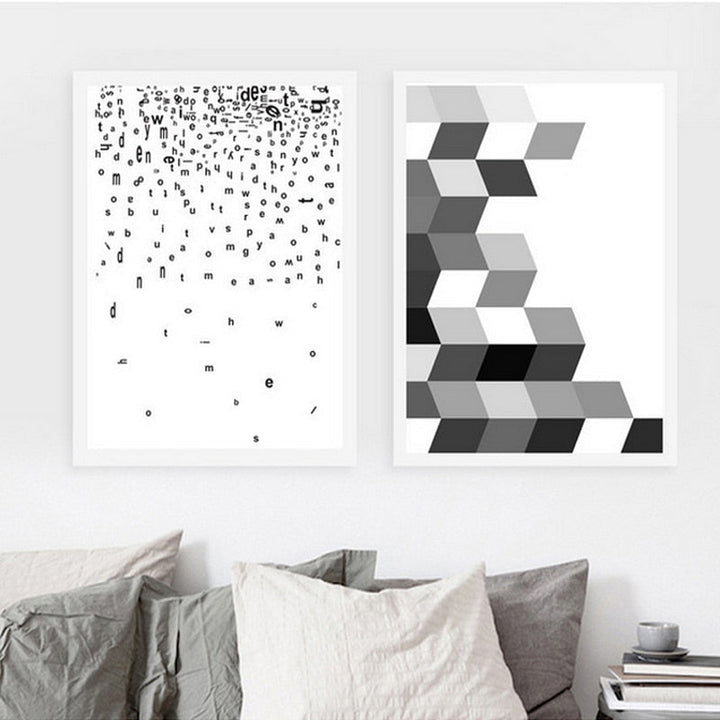 Deer Art Geometric - Canvas Wall Art Painting