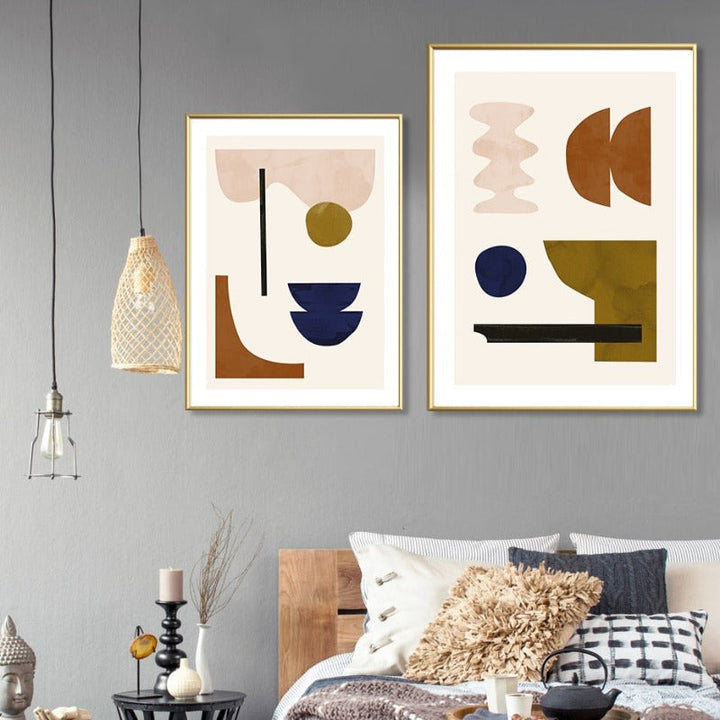 Geometric Abstract Scandinavia Gallery - Canvas Wall Art Painting