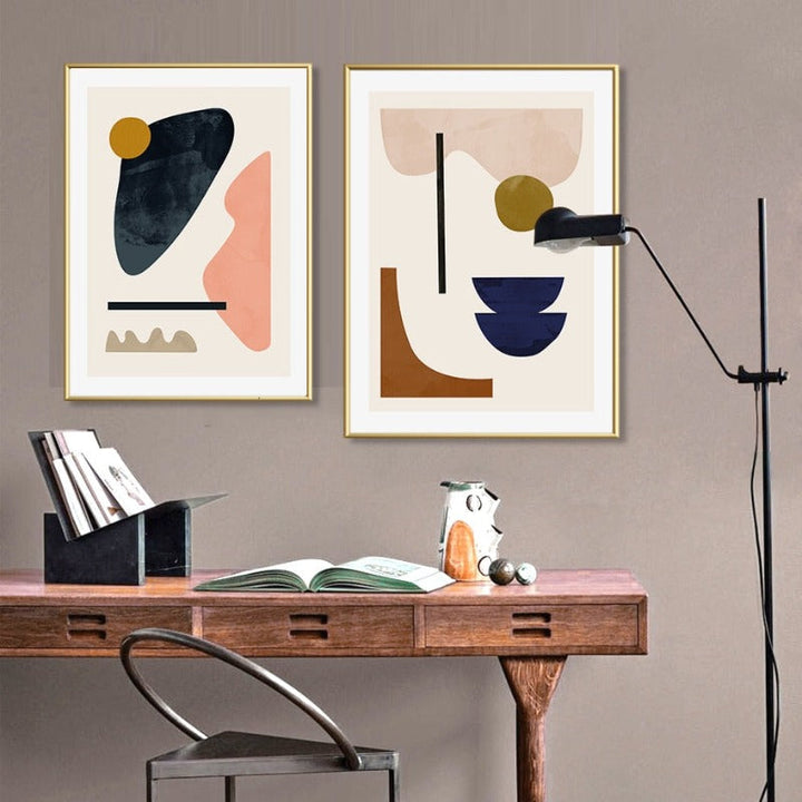 Geometric Abstract Scandinavia Gallery - Canvas Wall Art Painting