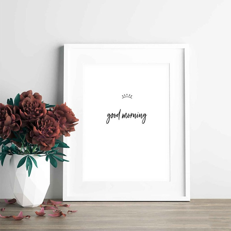Good Morning And Good Night Eyes - Canvas Wall Art Painting