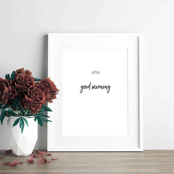 Good Morning And Good Night Eyes - Canvas Wall Art Painting