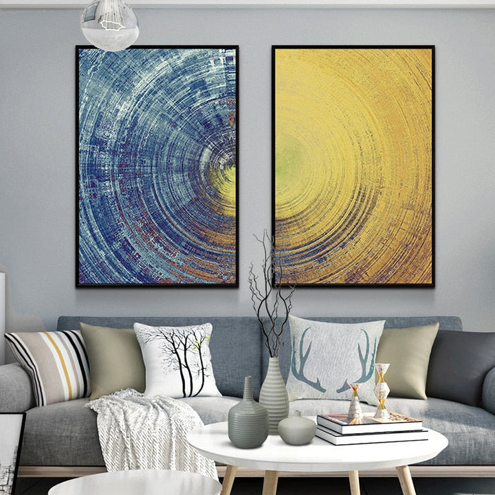 Deep Circles - Canvas Wall Art Paintings