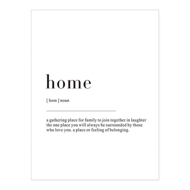 Minimalist Dream Life Definition Quotes - Canvas Wall Art Painting