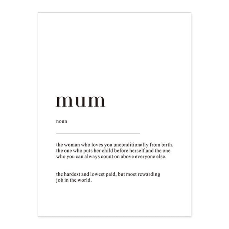 Minimalist Dream Life Definition Quotes - Canvas Wall Art Painting