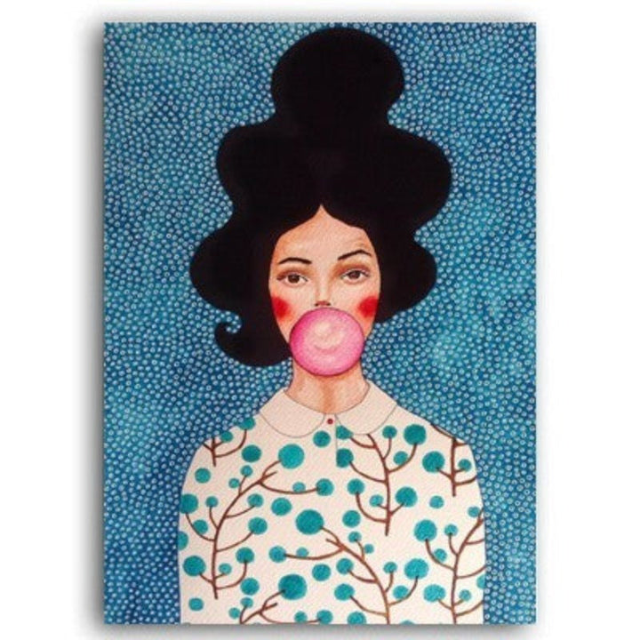 Fashion Flower Girl - Canvas Wall Art Painting