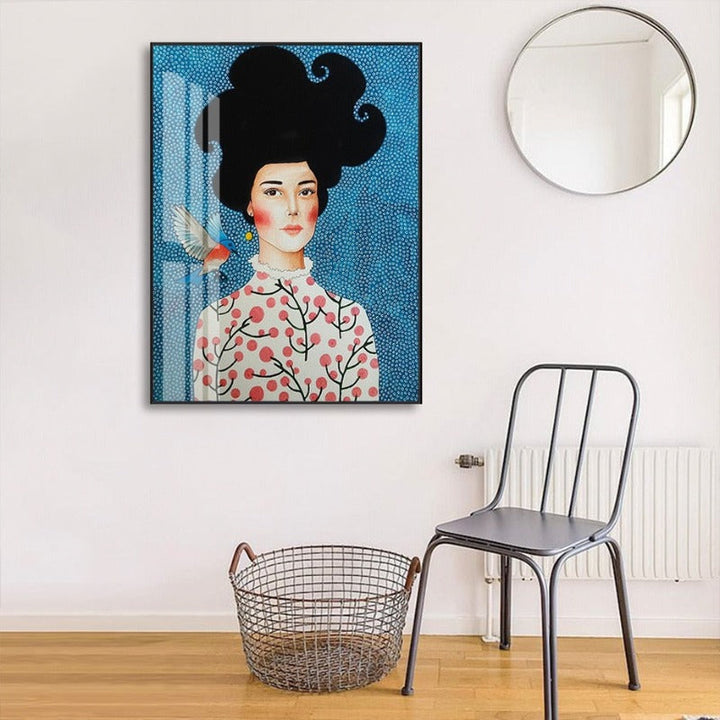 Fashion Flower Girl - Canvas Wall Art Painting