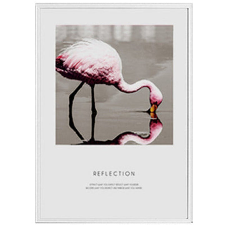 Flamingo Reflection - Canvas Wall Art Painting