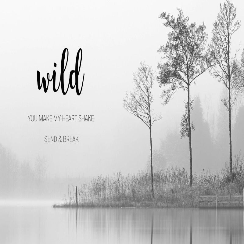 Foggy Sky Lake Lion - Canvas Wall Art Painting