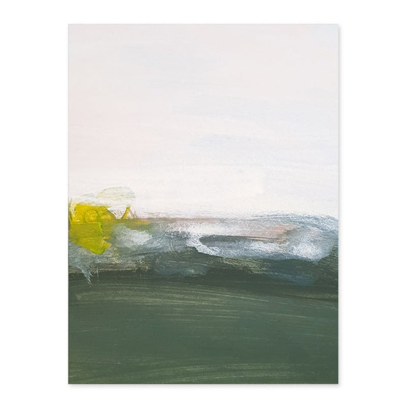 Green Printing Oil Art - Canvas Wall Art Painting